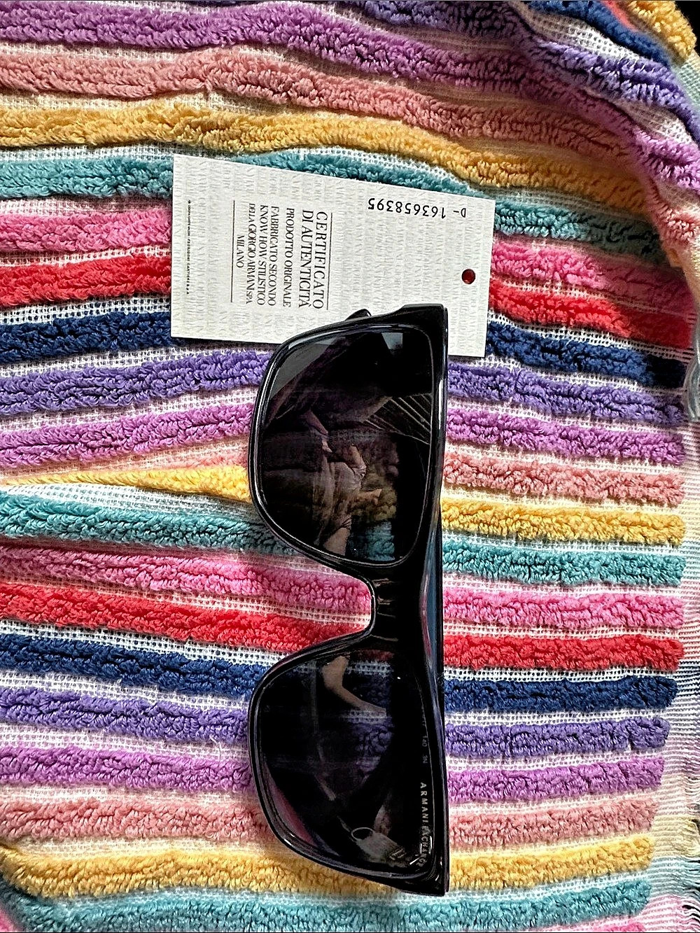 Armani Exchange AX4016 Sunglasses dark blue frames . Black lenses . Brand new in